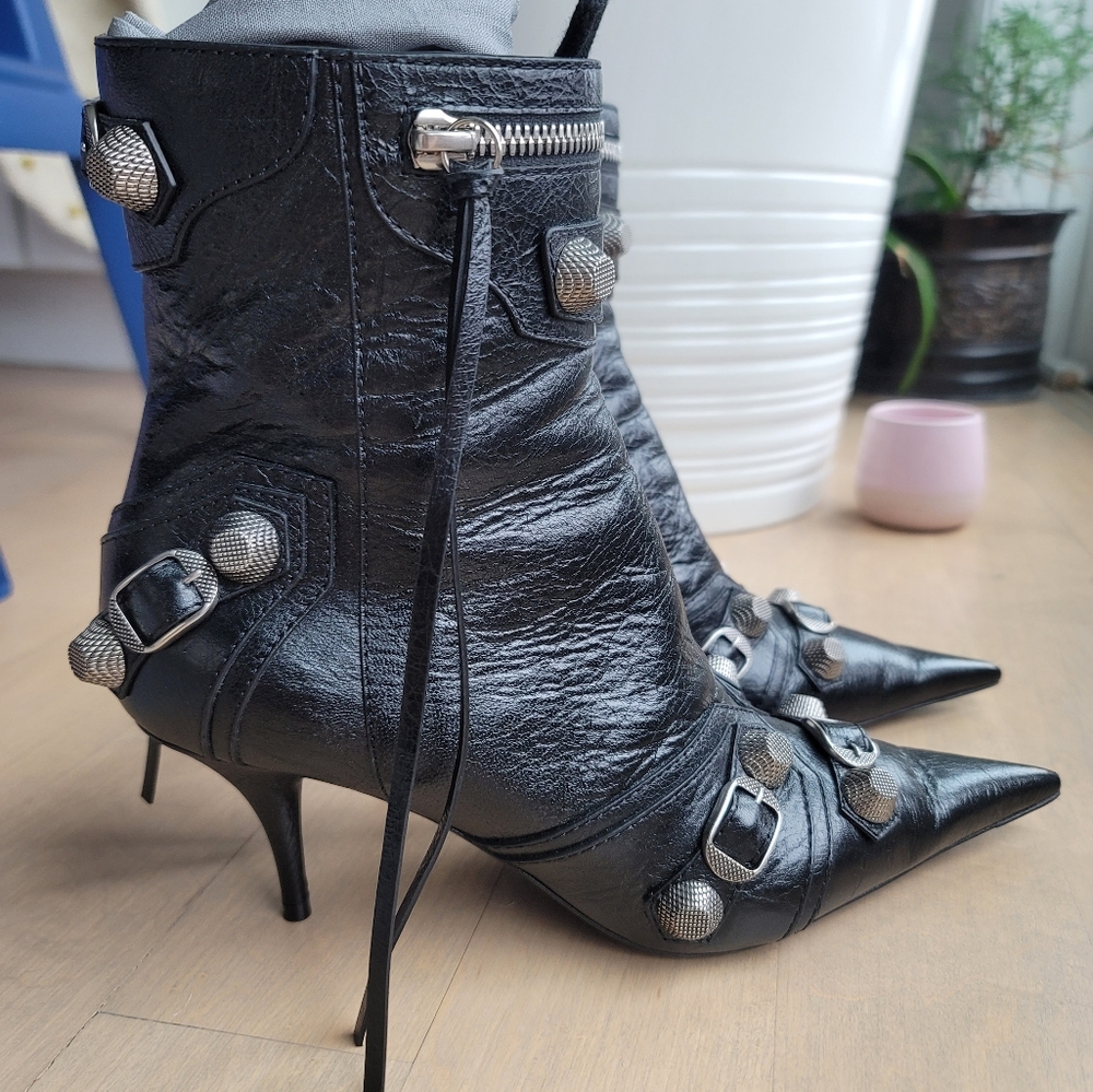 Balenciaga cagole leather bootie - Picture 5 of 8